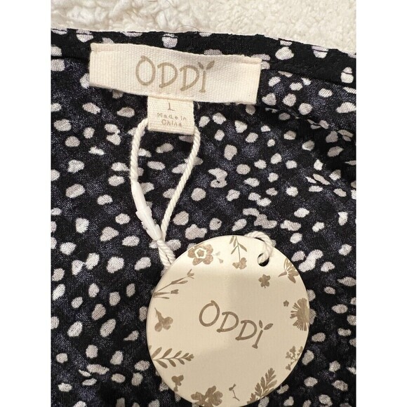 NWT ODDY embroidered Floral top tunic blouse Top Bohemian Flowy Style size Large - Picture 5 of 7